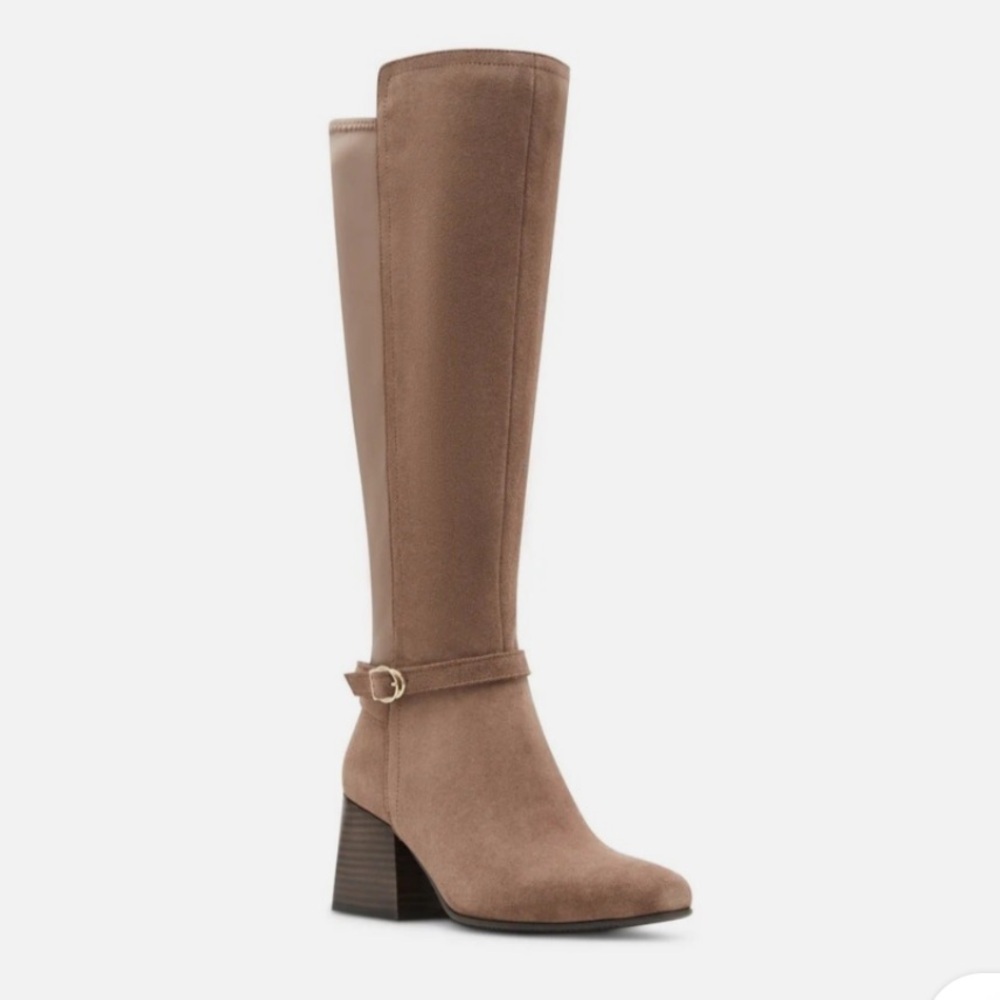 NWT Blondo Twyla Tan Heeled Knee-High waterproof Boots-Size 9
